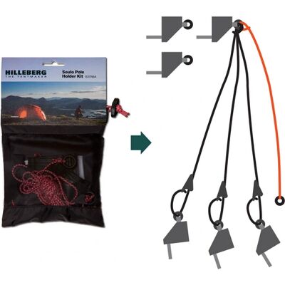 Hilleberg Soulo Stangholder-Sett - Telt Tilbehør Hilleberg Soulo Stangholder-Sett - Telt Tilbehør