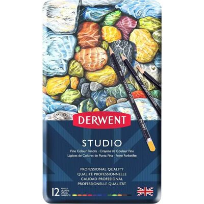 Crayons de Couleur Derwent Studio - Pack de 12 Crayons de Couleur Derwent Studio - Pack de 12