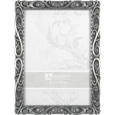 Malden International Designs 5371-57 Morgan Pewter metallram - 12,7x17,8 cm - Silver Malden International Designs 5371-57 Morgan Pewter metallram - 12,7x17,8 cm - Silver
