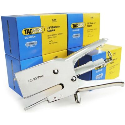 TACWISE - Stapler 73/12 mm - Heavy-duty metal construction - Pack of 25,000 staples TACWISE - Stapler 73/12 mm - Heavy-duty metal construction - Pack of 25,000 staples