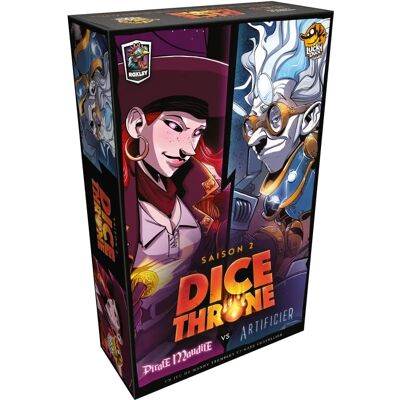 Hasbro Dice Throne Saison 2 Artificer contre Pirate - Jeu de société - Publicité Hasbro Dice Throne Saison 2 Artificer contre Pirate - Jeu de société - Publicité