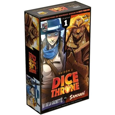 Lucky Duck Games Dice Throne Saison 2 As de la Gâchette vs Samourai - Jeu de société - Publicité Lucky Duck Games Dice Throne Saison 2 As de la Gâchette vs Samourai - Jeu de société - Publicité