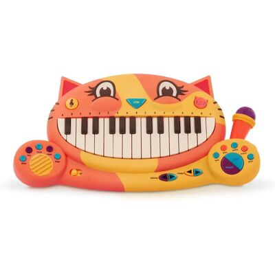 Battat - Meowsic - tema gatto - 20 canzoni - pianoforte giocattolo Battat - Meowsic - tema gatto - 20 canzoni - pianoforte giocattolo