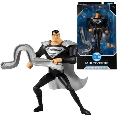 Figura Action Superman Costume Nero Justice Lord di McFarlane Toys - Action Figure Figura Action Superman Costume Nero Justice Lord di McFarlane Toys - Action Figure