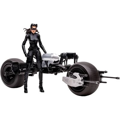 Batpod de McFarlane avec Catwoman - Véhicule DC Multiverse Batpod de McFarlane avec Catwoman - Véhicule DC Multiverse