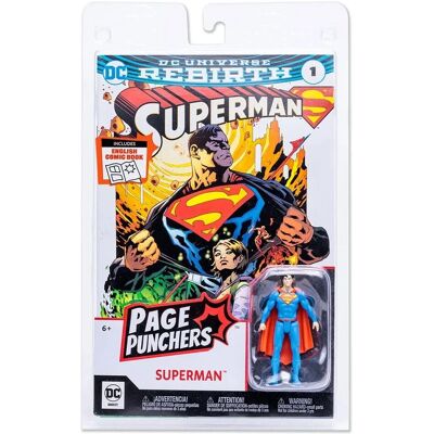 Figurine d'action Superman Rebirth McFarlane DC Page Punchers - 8cm Figurine d'action Superman Rebirth McFarlane DC Page Punchers - 8cm