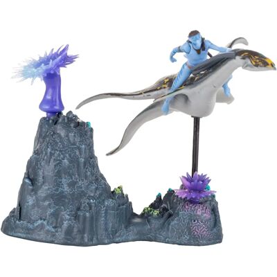 McFarlane Toys Avatar La Voie de l'Eau Figurine Deluxe - Neteyam & Ilu McFarlane Toys Avatar La Voie de l'Eau Figurine Deluxe - Neteyam & Ilu