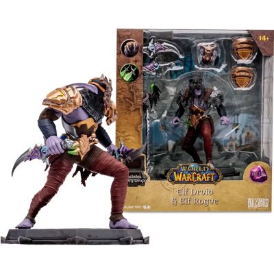 Mcfarlane Toys World Of Warcraft - Elf Druid & Rogue - Action Figure Mcfarlane Toys World Of Warcraft - Elf Druid & Rogue - Action Figure