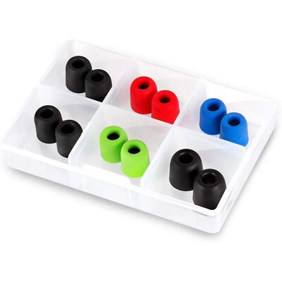 Coussinets pour Écouteurs Klim - Mousse à Mémoire - 10 Paires - Isolation Phonique - 2 Tailles Coussinets pour Écouteurs Klim - Mousse à Mémoire - 10 Paires - Isolation Phonique - 2 Tailles