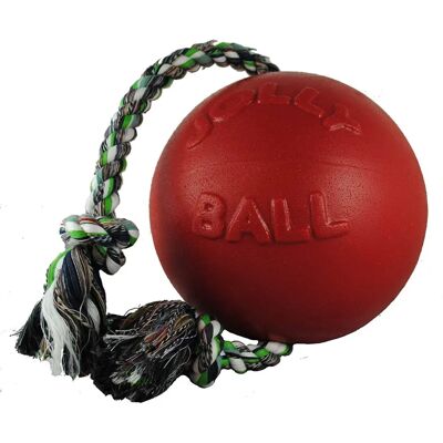 Horsemen's Pride Jolly Ball Romp-n-Roll Hundespielzeug - Rot Horsemen's Pride Jolly Ball Romp-n-Roll Hundespielzeug - Rot