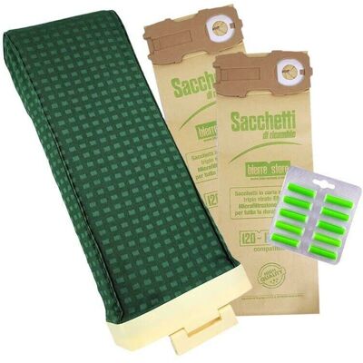 BIERRE STORE - VK120 - 8 sacchetti - 10 profumi - Kit sacchetti aspirapolvere BIERRE STORE - VK120 - 8 sacchetti - 10 profumi - Kit sacchetti aspirapolvere