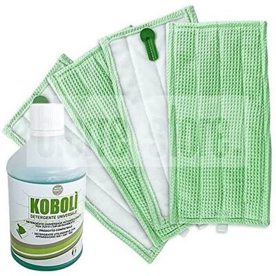 BIERRE STORE Modello SP600 Kit Pulizia Pavimenti - 4 Panni & Detergente BIERRE STORE Modello SP600 Kit Pulizia Pavimenti - 4 Panni & Detergente