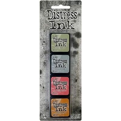Tim Holtz Mini Distress Ink Pad Kit - 4 Colors Tim Holtz Mini Distress Ink Pad Kit - 4 Colors