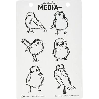 Ranger Dina Wakley Media Scribbly Birdies - Timbri Ranger Dina Wakley Media Scribbly Birdies - Timbri