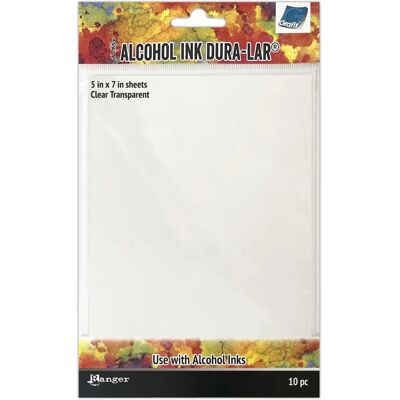 Tim Holtz Alcohol Ink Dura-Lar - Transparent Surface - Craft Surface Tim Holtz Alcohol Ink Dura-Lar - Transparent Surface - Craft Surface