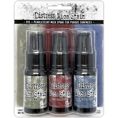 Tim Holtz Distress Mica Stains Holiday Set - Art Supplies Tim Holtz Distress Mica Stains Holiday Set - Art Supplies