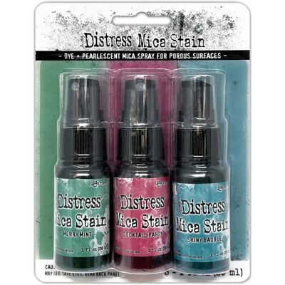 Tim Holtz Limited Edition - Distress Mica Stains Holiday Set - Pearlescent shimmer for crafts Tim Holtz Limited Edition - Distress Mica Stains Holiday Set - Pearlescent shimmer for crafts