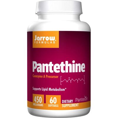 Jarrow Formulas Pantethine 450mg - Apoyo a la Energía y Lipidos Jarrow Formulas Pantethine 450mg - Apoyo a la Energía y Lipidos
