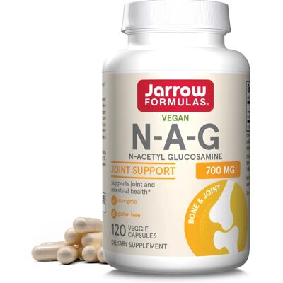 Jarrow Formulas N-A-G 700mg - 120 Kapsułek Wegetariańskich - Stawy i Trawienie Jarrow Formulas N-A-G 700mg - 120 Kapsułek Wegetariańskich - Stawy i Trawienie