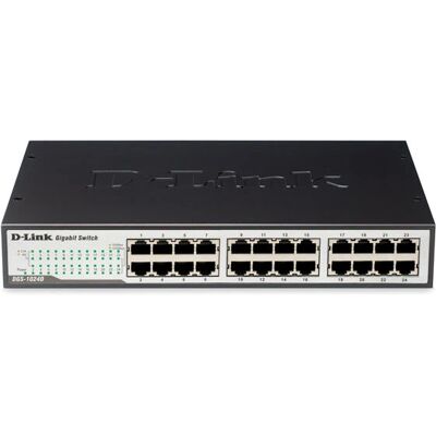 Switch D-Link DGS-1024D 24 Puertos Gigabit - No gestionado, Negro Switch D-Link DGS-1024D 24 Puertos Gigabit - No gestionado, Negro