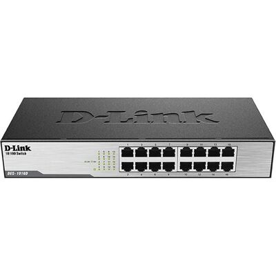 D-Link DES-1016D Unmanaged Fast Ethernet Switch - Switch D-Link DES-1016D Unmanaged Fast Ethernet Switch - Switch