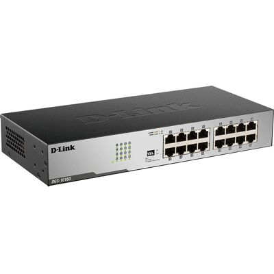 D-Link 16-Port Gigabit Ethernet Switch - Rackmountable & Unmanaged D-Link 16-Port Gigabit Ethernet Switch - Rackmountable & Unmanaged