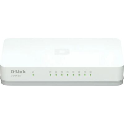 D-Link GO-SW-8G Ethernet Switch - 8 Ports, Unmanaged, White D-Link GO-SW-8G Ethernet Switch - 8 Ports, Unmanaged, White