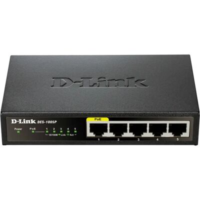 D-Link DES-1005P Compact Gbps Ethernet Switch - Network Switch D-Link DES-1005P Compact Gbps Ethernet Switch - Network Switch