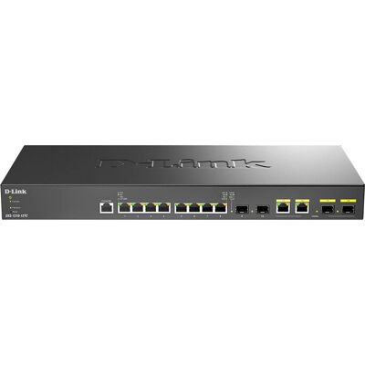 Switch gestionado D-Link DXS-1210-12TC - 8x10 G, Negro/Plata Switch gestionado D-Link DXS-1210-12TC - 8x10 G, Negro/Plata
