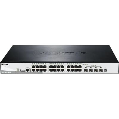 Commutateur réseau D-Link DGS-1510-28XMP - Gestion de couche 3 PoE - Noir, Gris - Publicité Commutateur réseau D-Link DGS-1510-28XMP - Gestion de couche 3 PoE - Noir, Gris - Publicité