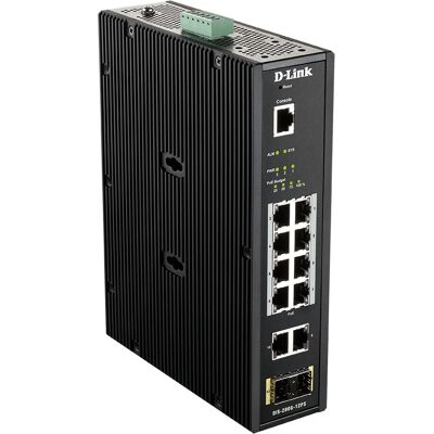 D-Link DIS-200G-12PS Layer 2 hanterad Gigabit Ethernet-switch - Svart D-Link DIS-200G-12PS Layer 2 hanterad Gigabit Ethernet-switch - Svart