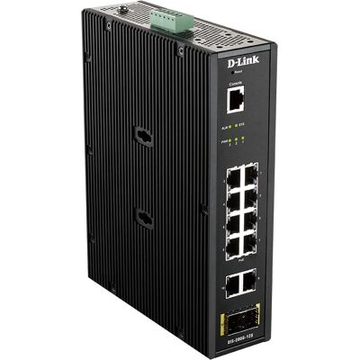 D-Link DIS-200G-12S hallittu Layer 2 gigabit Ethernet -kytkin - Musta D-Link DIS-200G-12S hallittu Layer 2 gigabit Ethernet -kytkin - Musta