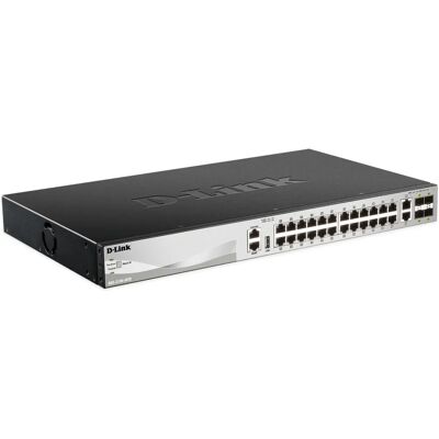 Switch gerenciável de camada 3 D-Link DGS-3130-30TS - Preto/Cinza Switch gerenciável de camada 3 D-Link DGS-3130-30TS - Preto/Cinza