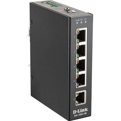 D-Link DIS-100E-5W Netzwerkswitch - 5 Ports - Schwarz D-Link DIS-100E-5W Netzwerkswitch - 5 Ports - Schwarz