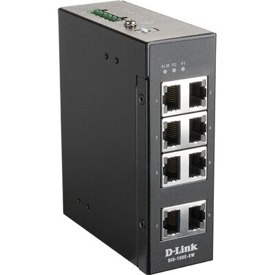 D-Link DIS-100E-8W 8-portin verkkokytkin - Ei hallittu - Musta D-Link DIS-100E-8W 8-portin verkkokytkin - Ei hallittu - Musta