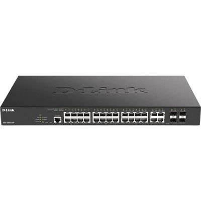 Switch Gigabit Ethernet géré D-Link DGS-2000-28P - 1U Noir Switch Gigabit Ethernet géré D-Link DGS-2000-28P - 1U Noir