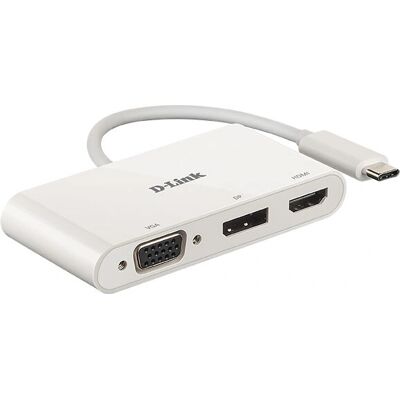 D-Link DUB-V310 Station d'accueil portable - Supporte 3 écrans - 4K HDMI/DisplayPort/VGA - USB-C D-Link DUB-V310 Station d'accueil portable - Supporte 3 écrans - 4K HDMI/DisplayPort/VGA - USB-C