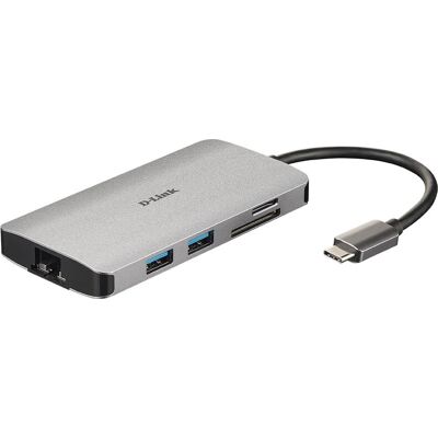 D-Link DUB-M810 Silber Dockingstation - USB-C/Thunderbolt 3 - HDMI - GigE D-Link DUB-M810 Silber Dockingstation - USB-C/Thunderbolt 3 - HDMI - GigE