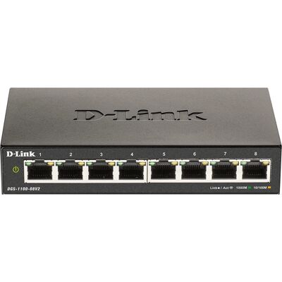 D-Link DGS-1100-08V2 Managed L2 Gigabit Switch D-Link DGS-1100-08V2 Managed L2 Gigabit Switch