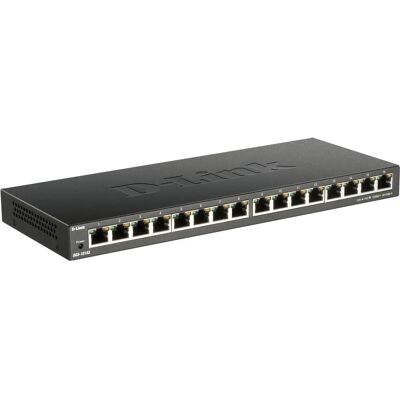 D-Link DGS-1016S 16-Port Gigabit Network Switch - Black D-Link DGS-1016S 16-Port Gigabit Network Switch - Black