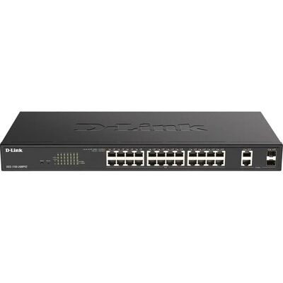 Switch Ethernet Gigabit L2 géré D-Link DGS-1100-26MPV2/E - Noir Switch Ethernet Gigabit L2 géré D-Link DGS-1100-26MPV2/E - Noir
