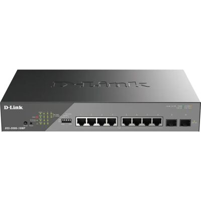 Switch PoE Gigabit D-Link DSS-200G-10MP/E - Réseau Géré L2 - Publicité Switch PoE Gigabit D-Link DSS-200G-10MP/E - Réseau Géré L2 - Publicité
