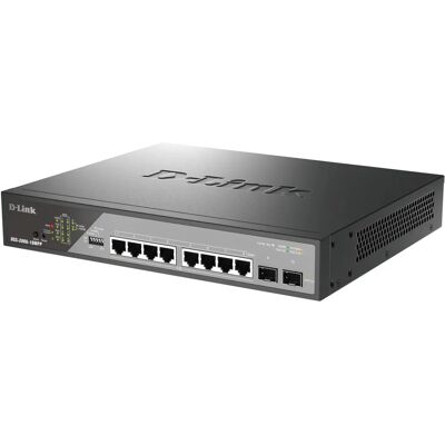 Switch Ethernet Gigabit Layer 2 géré D-Link DSS-200G-10MPP/E - 8 Ports - Publicité Switch Ethernet Gigabit Layer 2 géré D-Link DSS-200G-10MPP/E - 8 Ports - Publicité
