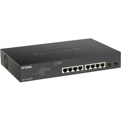 D-Link DGS-1100-10Mpv2 8-Port PoE+Gigabit Smart Managed Switch - Ethernet D-Link DGS-1100-10Mpv2 8-Port PoE+Gigabit Smart Managed Switch - Ethernet