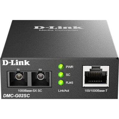 D-Link - DMC-G02SC/B - 1000 Mbit/s - Network media converter D-Link - DMC-G02SC/B - 1000 Mbit/s - Network media converter
