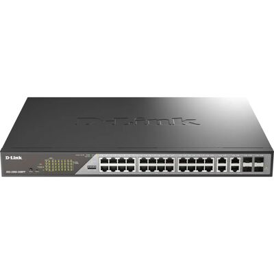 Switch Gigabit Ethernet PoE++ D-Link DSS-200G-28MPP - Géré, 28 Ports - Publicité Switch Gigabit Ethernet PoE++ D-Link DSS-200G-28MPP - Géré, 28 Ports - Publicité