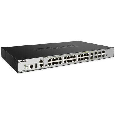 Switch gerenciado D-Link DGS-3630-28TC L3 Gigabit Ethernet Switch gerenciado D-Link DGS-3630-28TC L3 Gigabit Ethernet