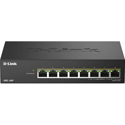 D-Link DMS-108P/E 2.5G Ethernet PoE Network Switch D-Link DMS-108P/E 2.5G Ethernet PoE Network Switch