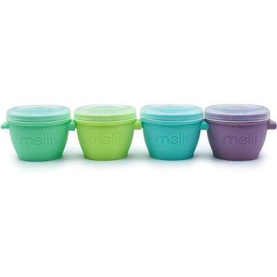 Melii Snap&Go Snack Bowl - Food Storage (4x118 ml) Melii Snap&Go Snack Bowl - Food Storage (4x118 ml)