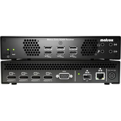 Matrox N3408 - KVM Extender - Schwarz Matrox N3408 - KVM Extender - Schwarz